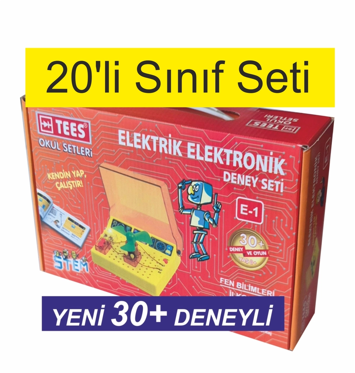 E-1 Fen Elektrik Elektronik Deney Seti 20 Adet