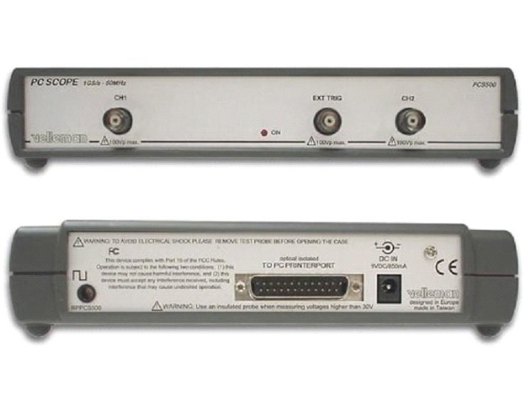 PCS500 Dijital hafızalı osiloskop (PC için)