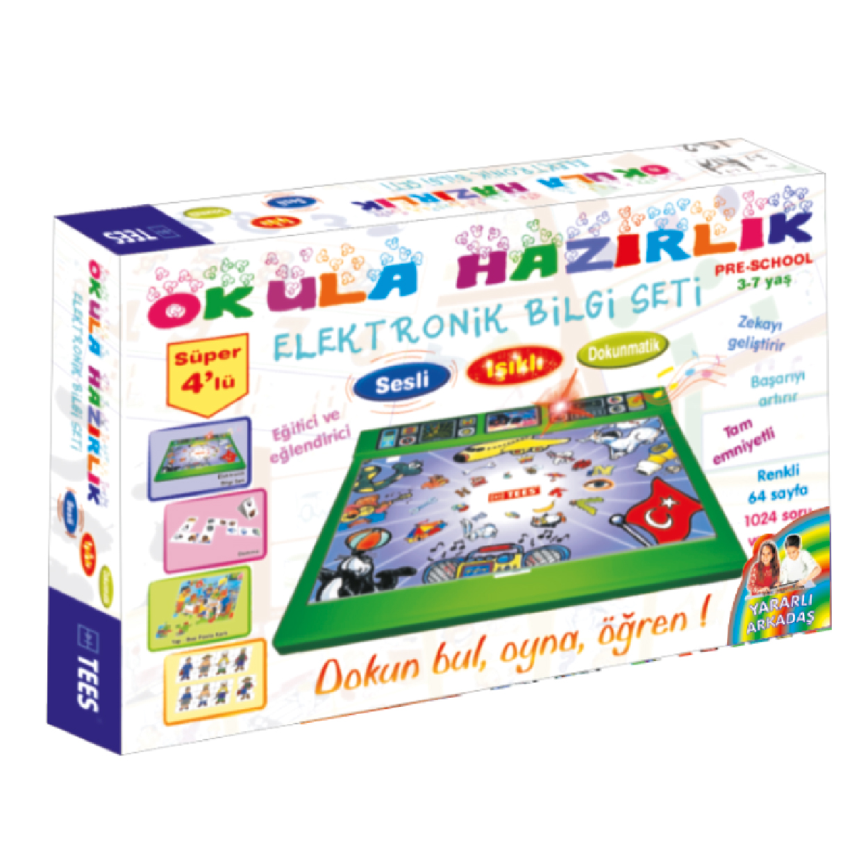 Okul Öncesi Bilgi Setleri, Anaokulu seti, Matematik seti, Okuma yazma öğreniyorum seti, Okula hazırlık seti